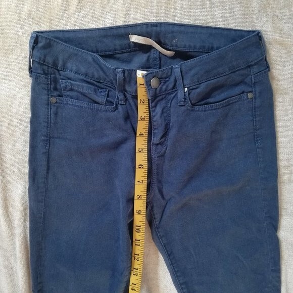 Vince Blue 5 Pocket Skinny Jeans Size 27 - Picture 11 of 13